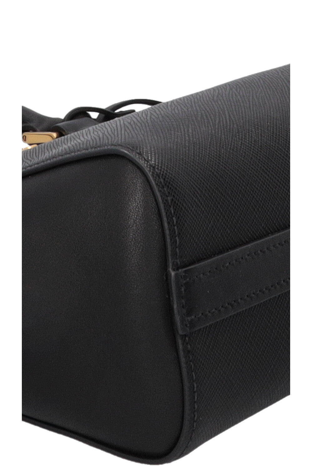 Petit sac cabas PRADA 2 en 1 en cuir Saffiano noir