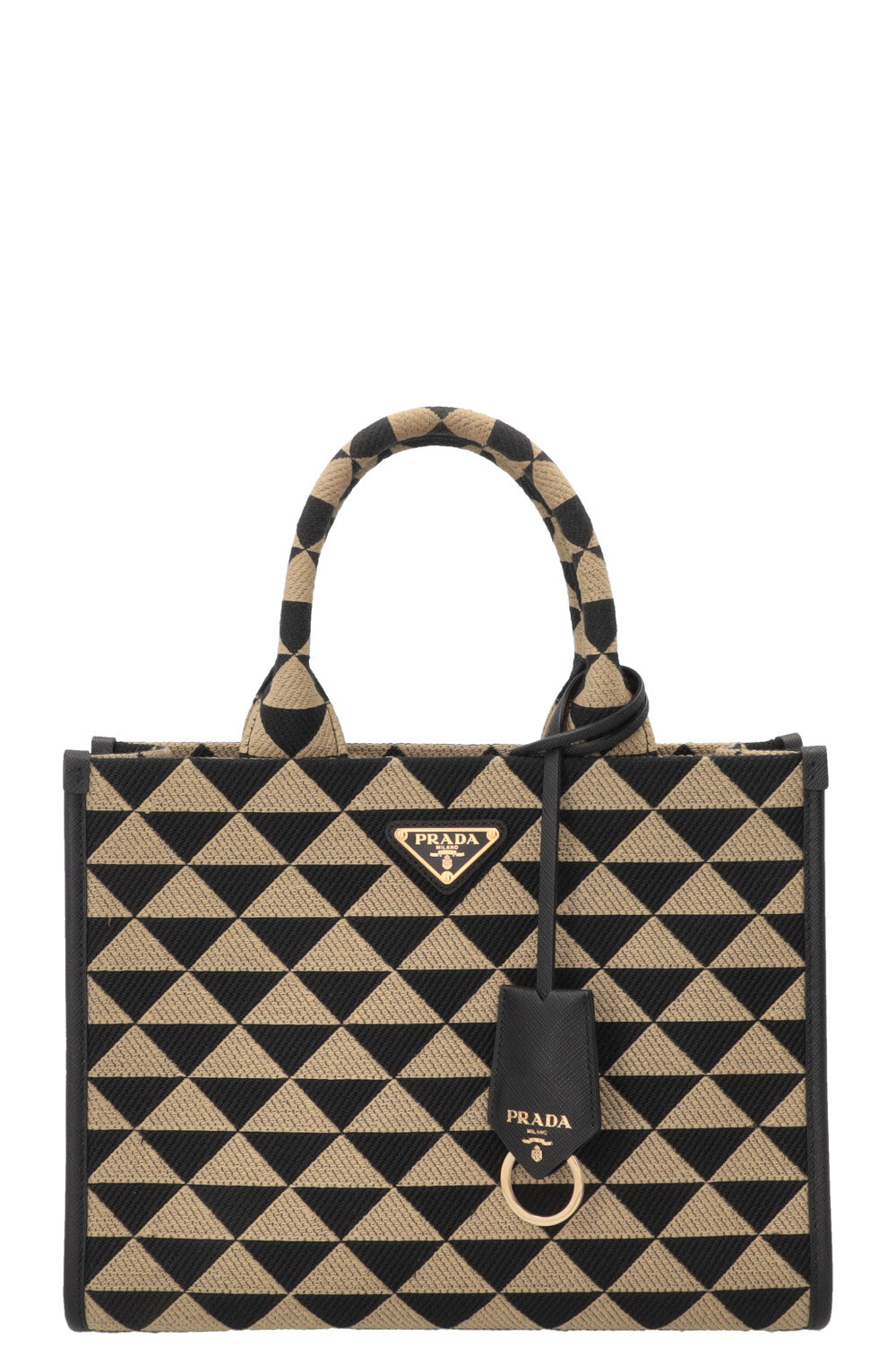 PRADA Symbole Medium Jacquard Fabric Bag Multicolor