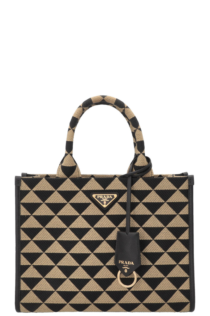 PRADA Symbole Medium Jacquard Fabric Bag Multicolor