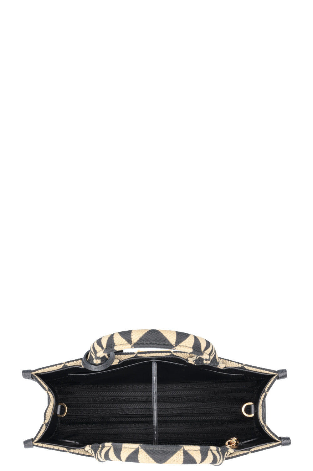PRADA Symbole Medium Jacquard Fabric Bag Multicolor
