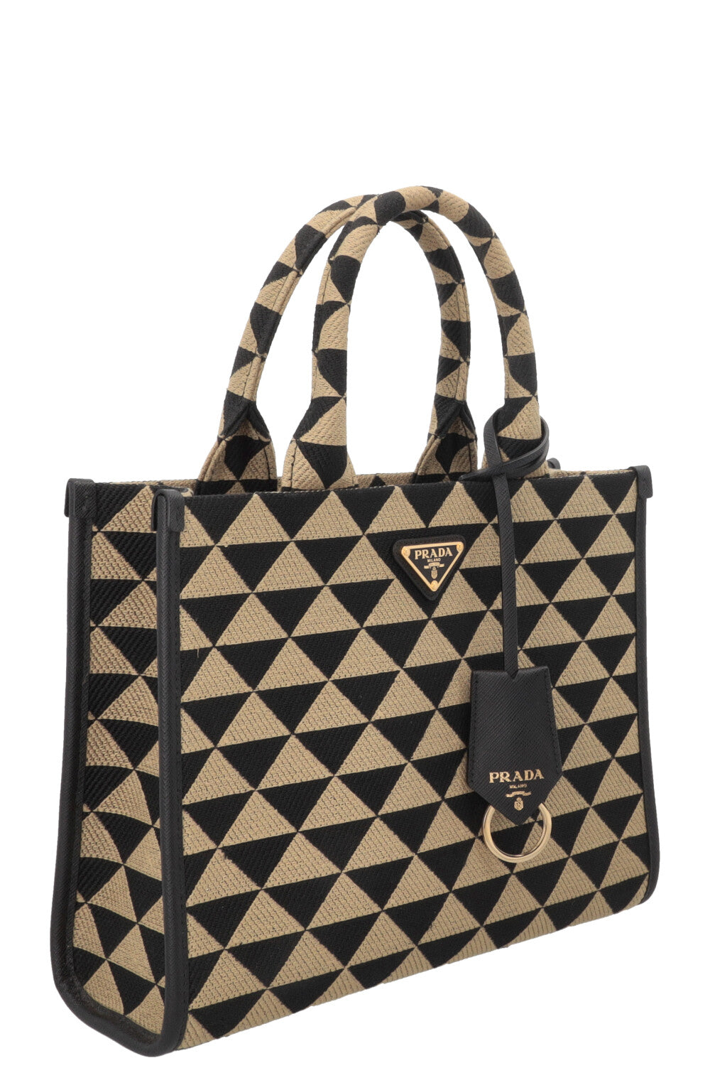 PRADA Symbole Medium Jacquard Fabric Bag Multicolor