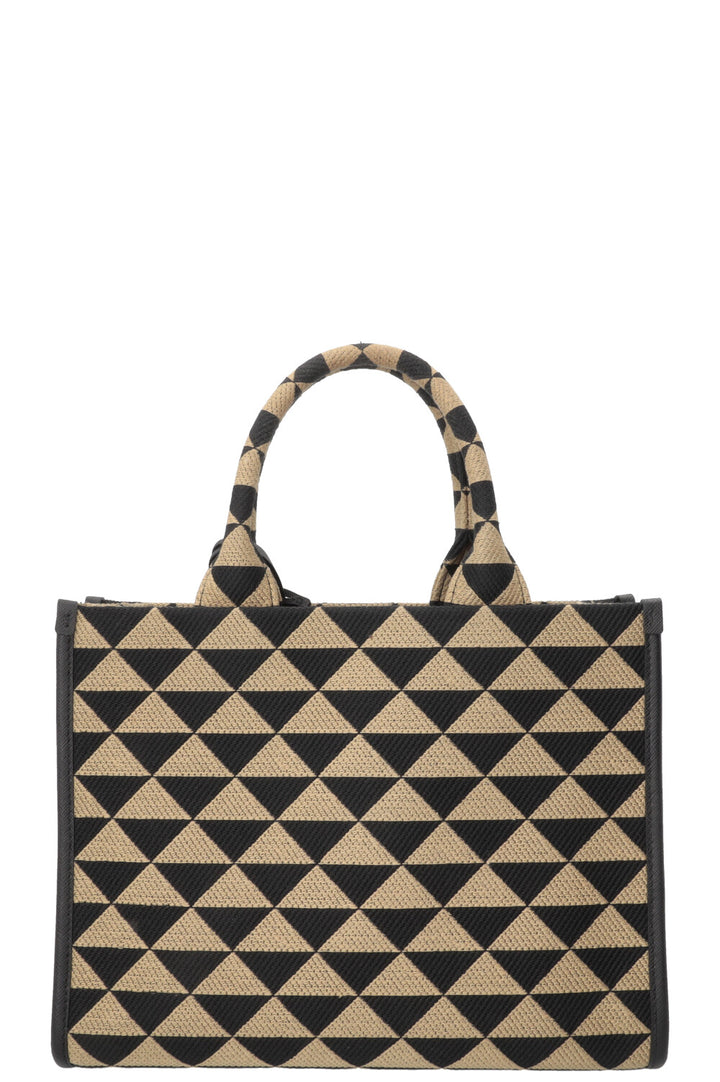 PRADA Symbole Medium Jacquard Fabric Bag Multicolor