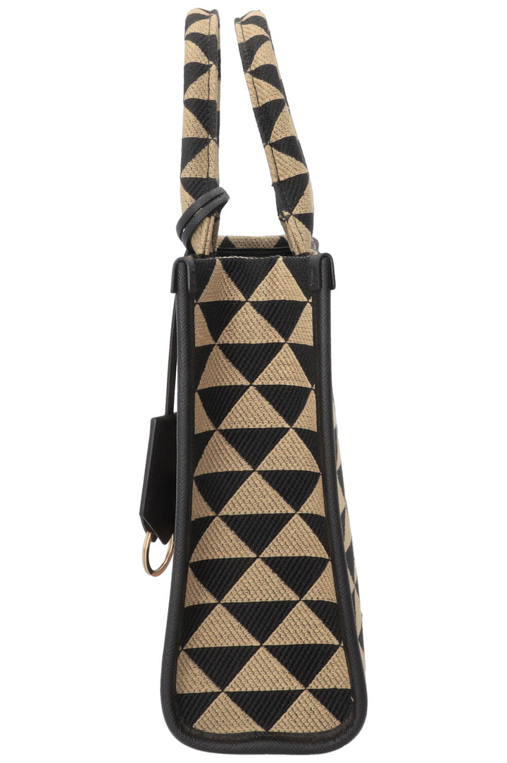 PRADA Symbole Medium Jacquard Fabric Bag Multicolor