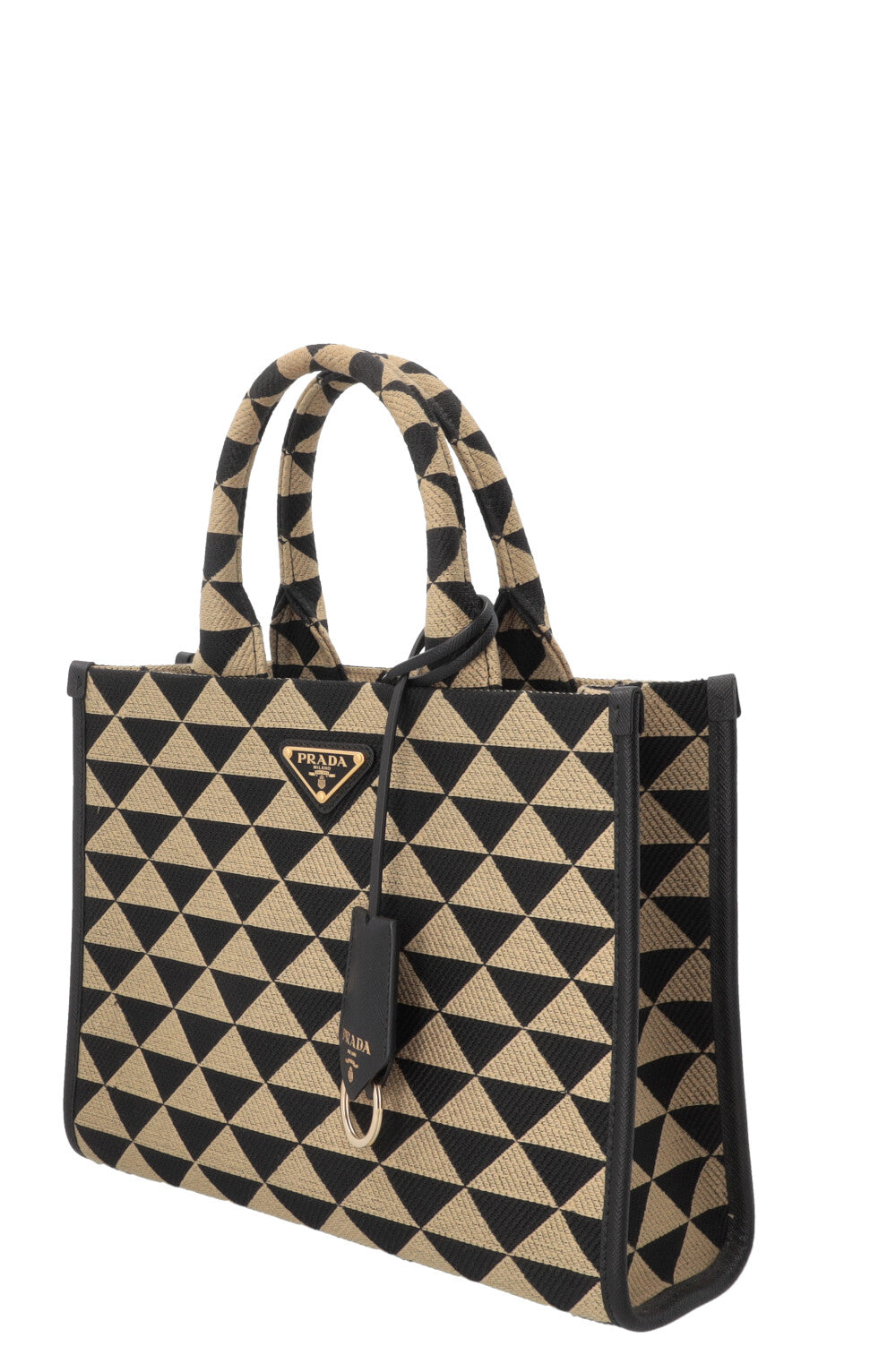 PRADA Symbole Medium Jacquard Fabric Bag Multicolor