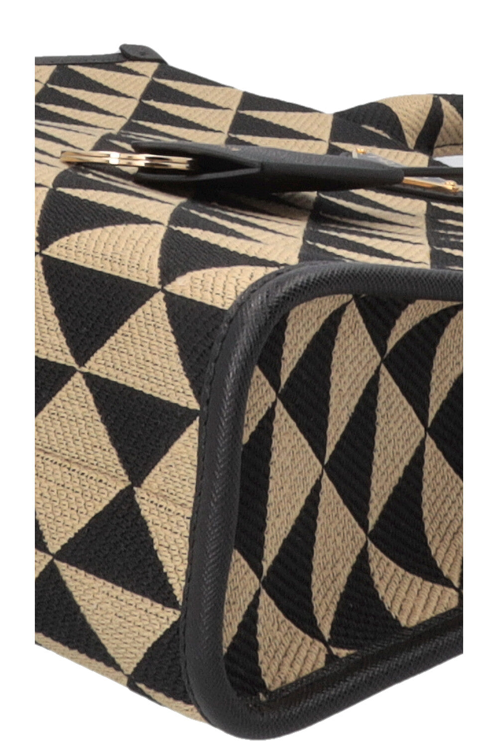 PRADA Symbole Medium Jacquard Fabric Bag Multicolor