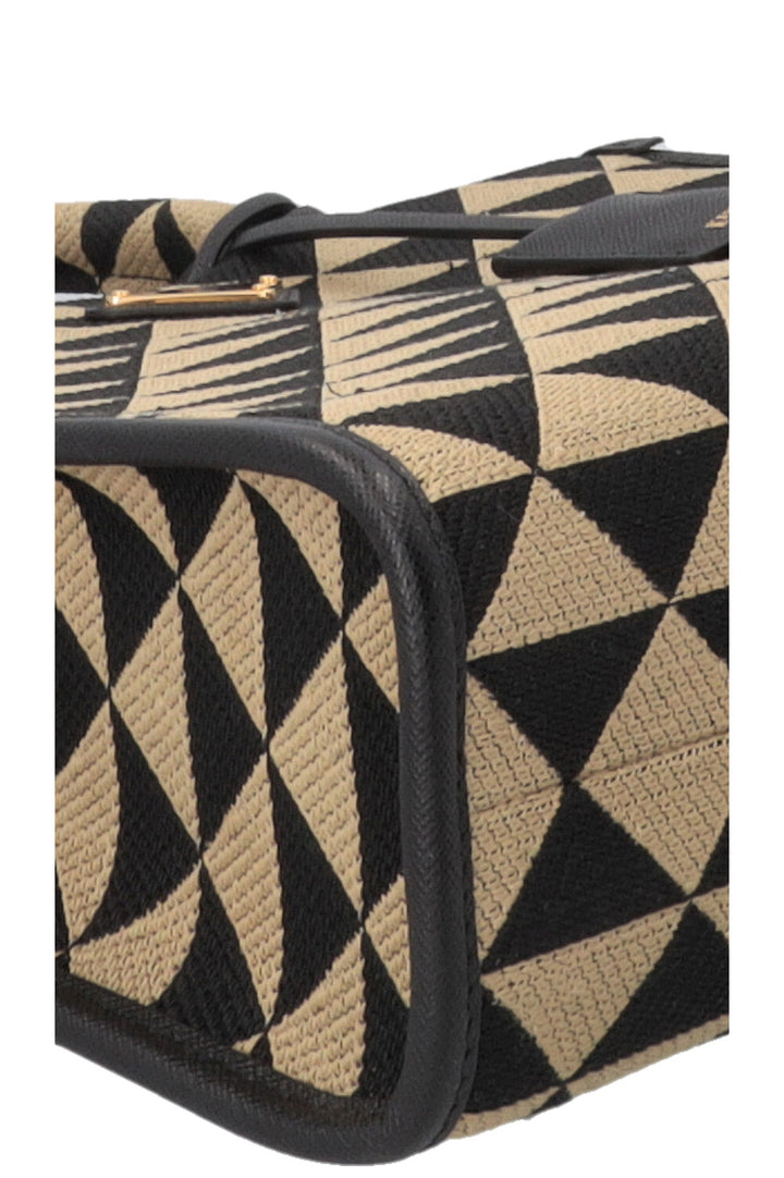 PRADA Symbole Medium Jacquard Fabric Bag Multicolor