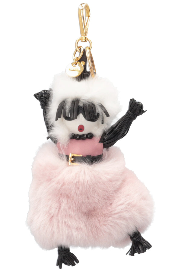 PRADA Trick Doll Charm Pink Black White
