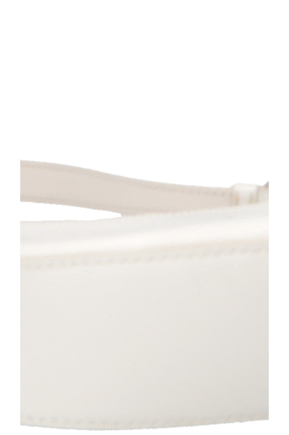 Sac porté épaule Prada Cleo en cuir verni blanc