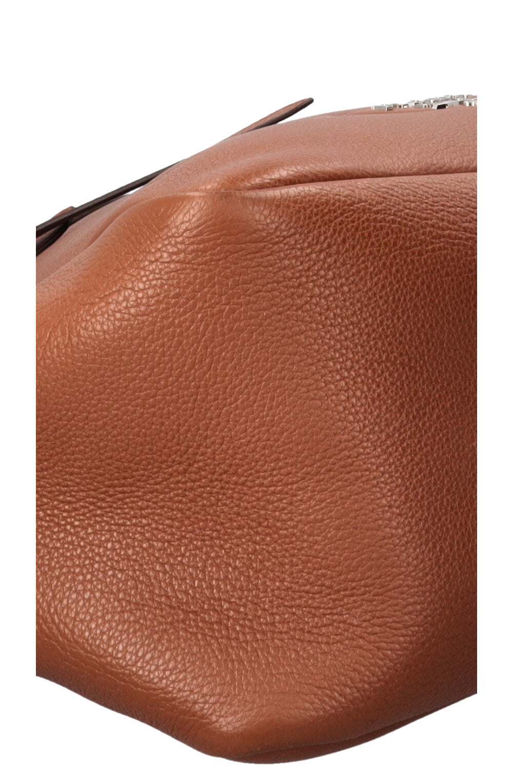 PRADA Flou Dynamique Tote Bag Leather Cognac