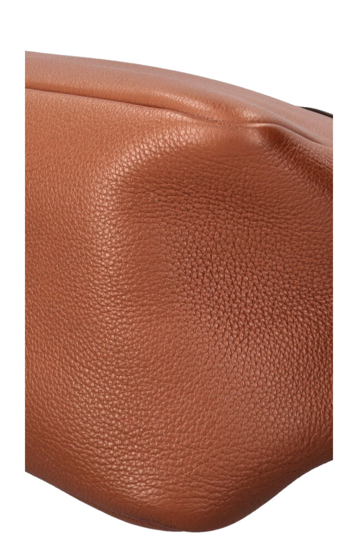 PRADA Flou Dynamique Tote Bag Leather Cognac