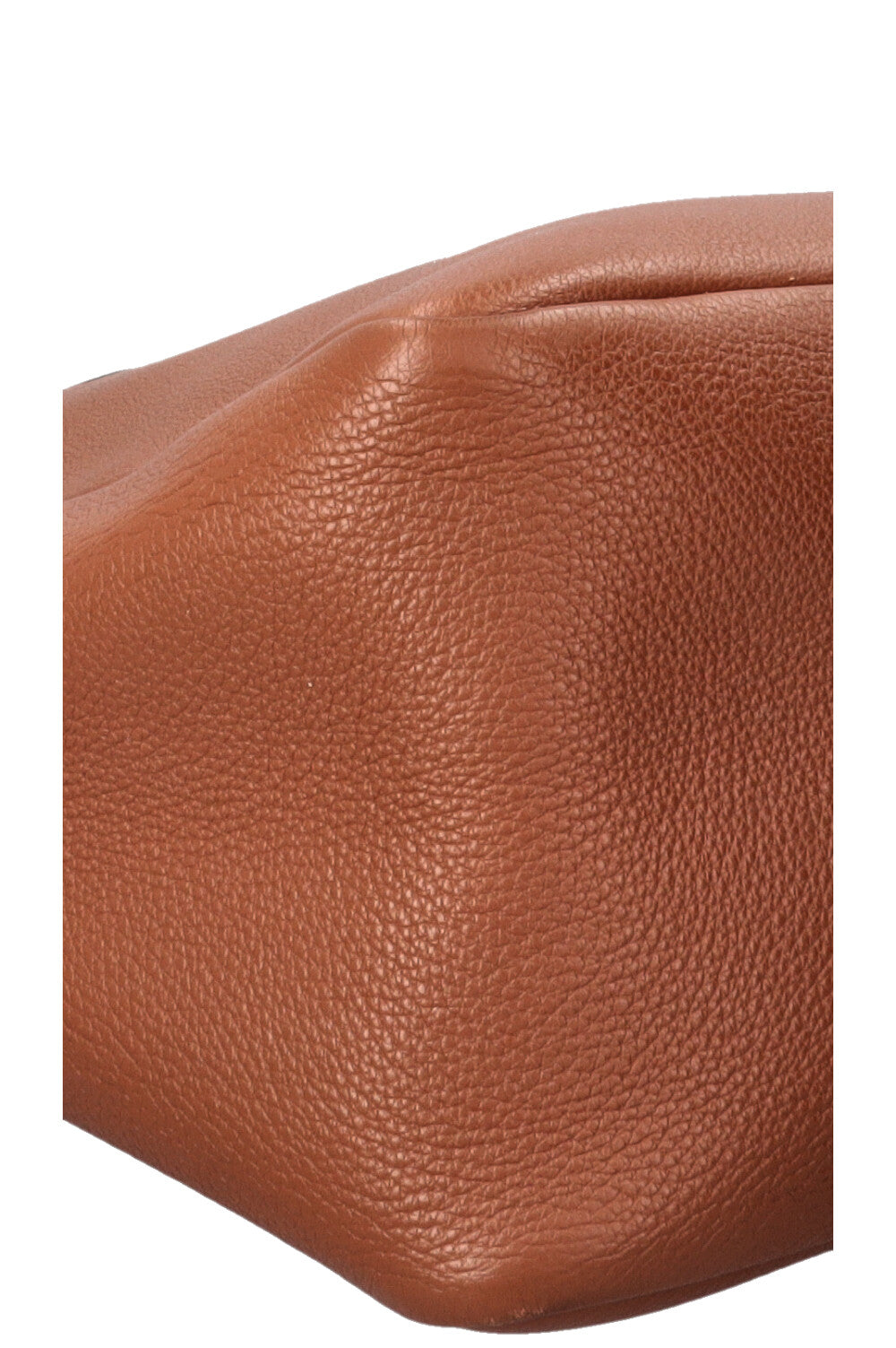 PRADA Flou Dynamique Tote Bag Leather Cognac