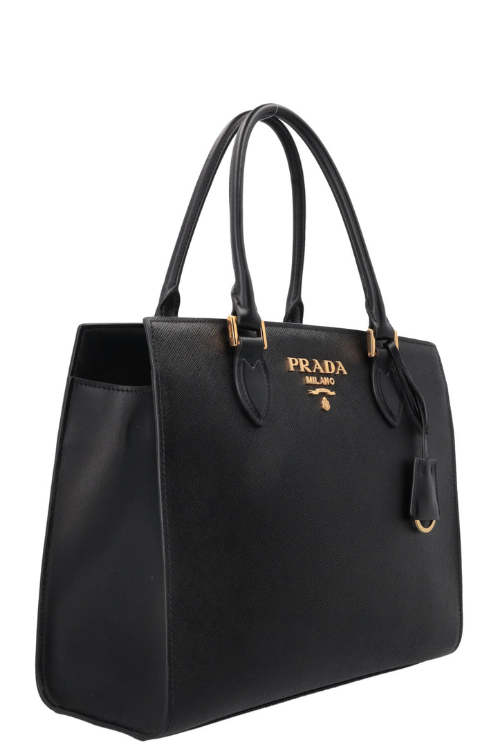 PRADA Saffiano Tote Bag Black