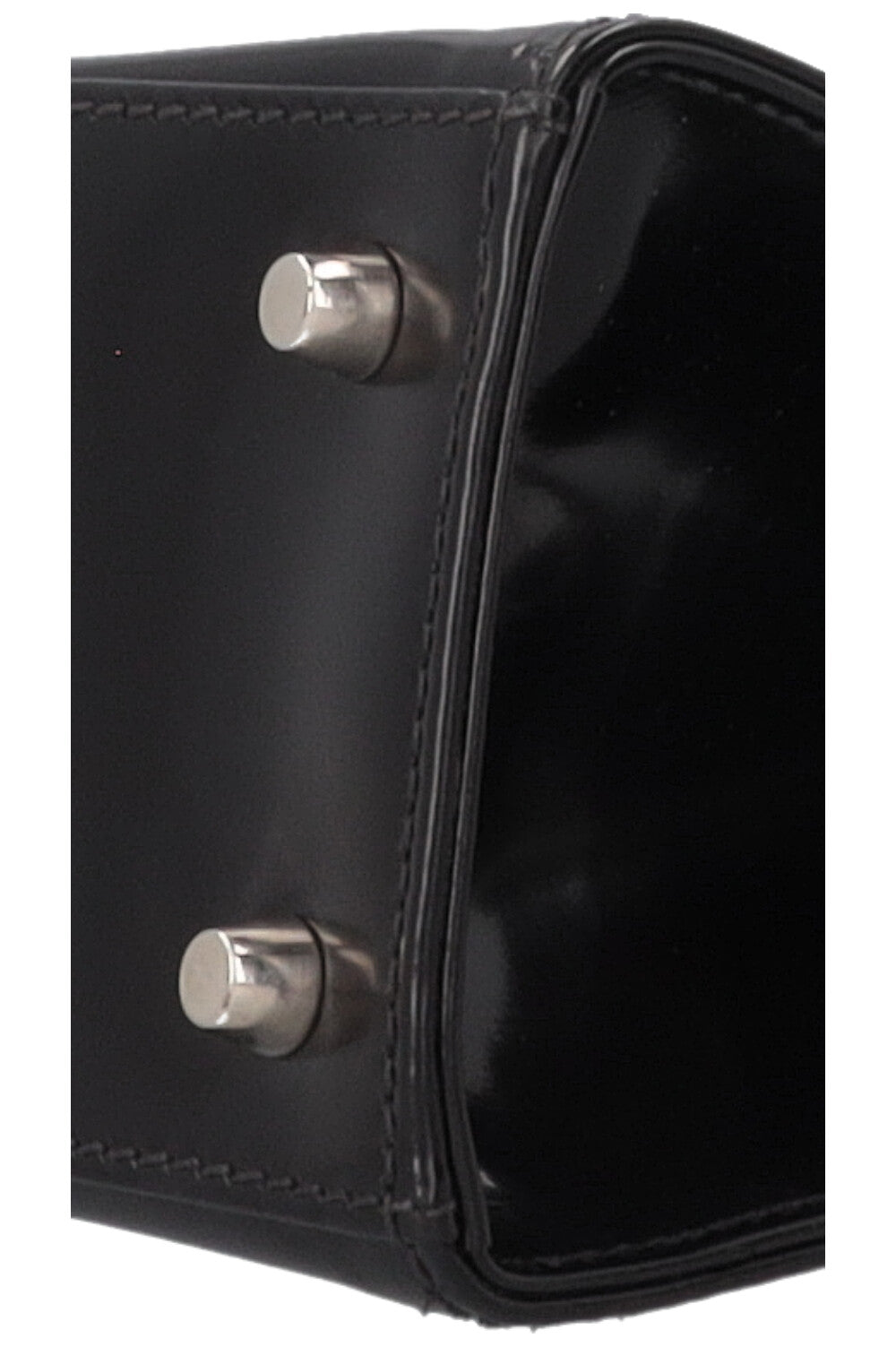 PRADA Spazzolato Frame Bag Patent Black