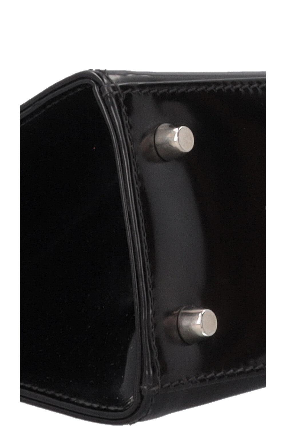 PRADA Spazzolato Frame Bag Patent Black