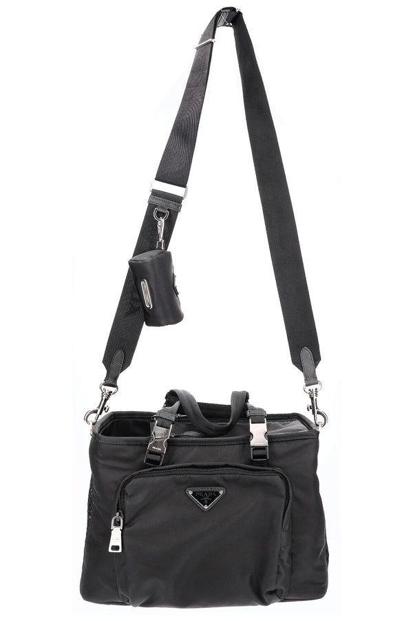 PRADA Pet Bag Re-Nylon Black