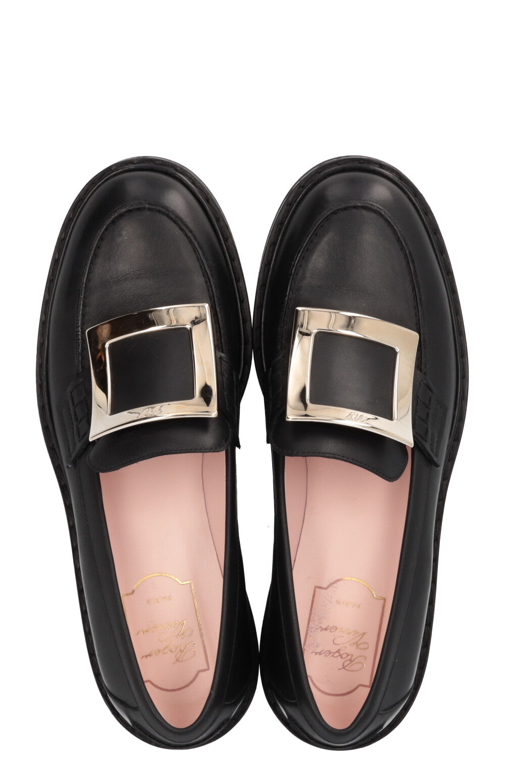 ROGER VIVIER Viv Ranger Mocassins Cuir Noir