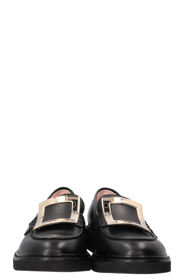 ROGER VIVIER Viv Ranger Mocassins Cuir Noir