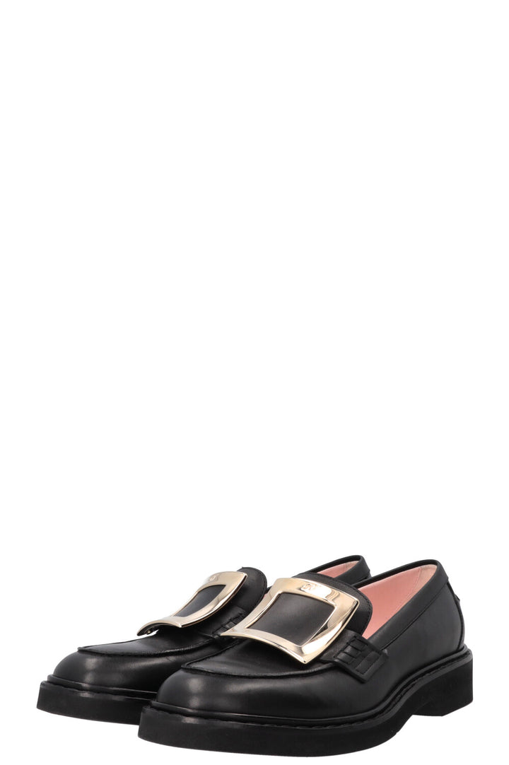 ROGER VIVIER Viv Ranger Mocassins Cuir Noir