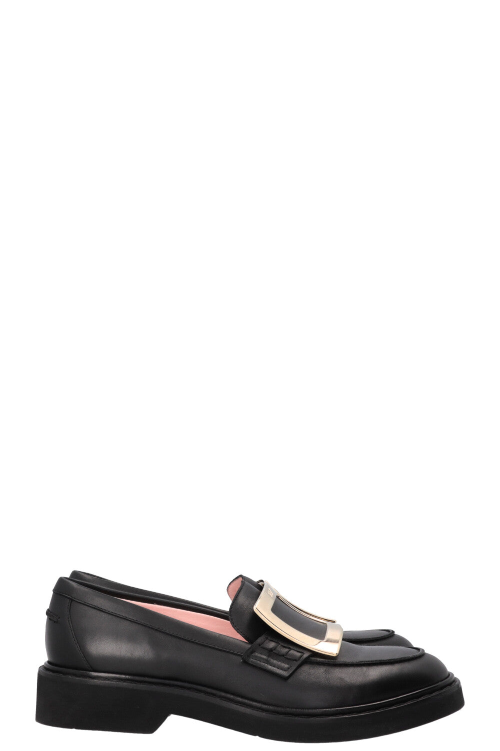 ROGER VIVIER Viv Ranger Mocassins Cuir Noir