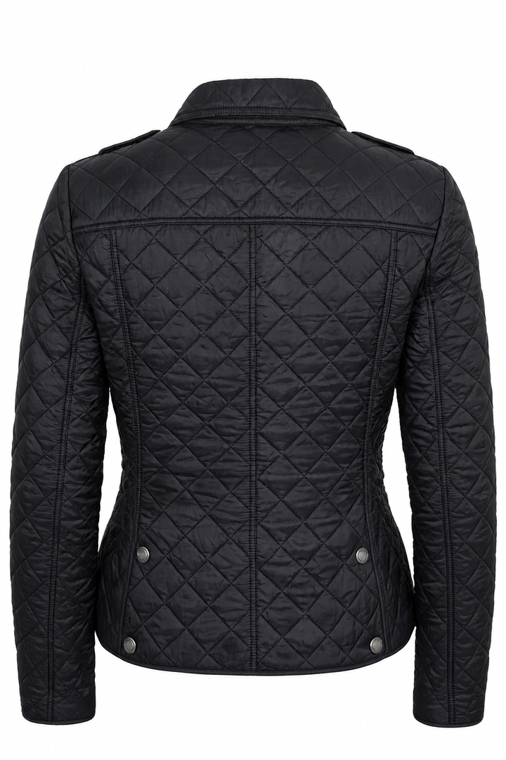 Veste matelassée BURBERRY en nylon bleu foncé