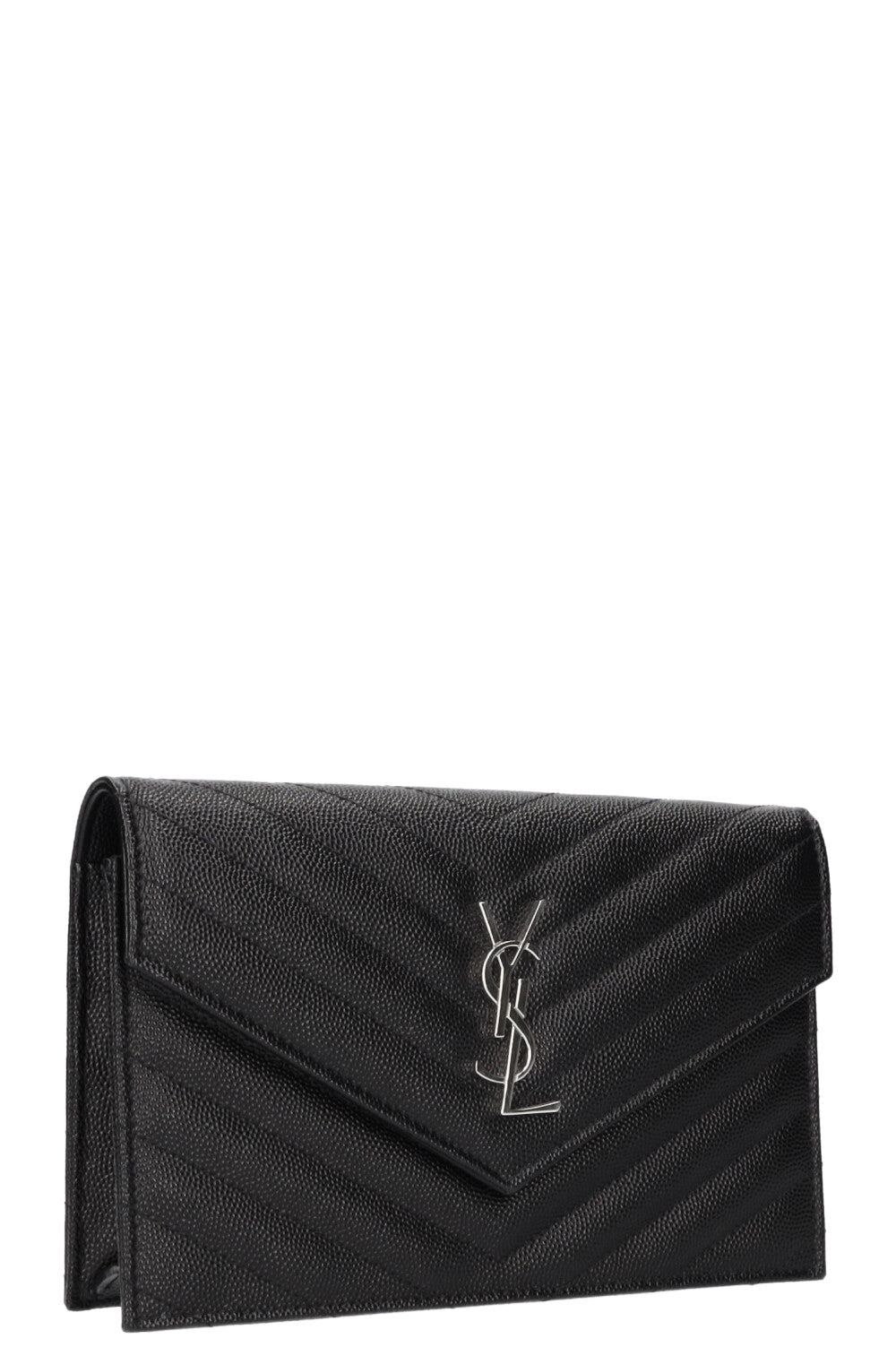 SAINT LAURENT Cassandre Envelope WOC Black – REAWAKE