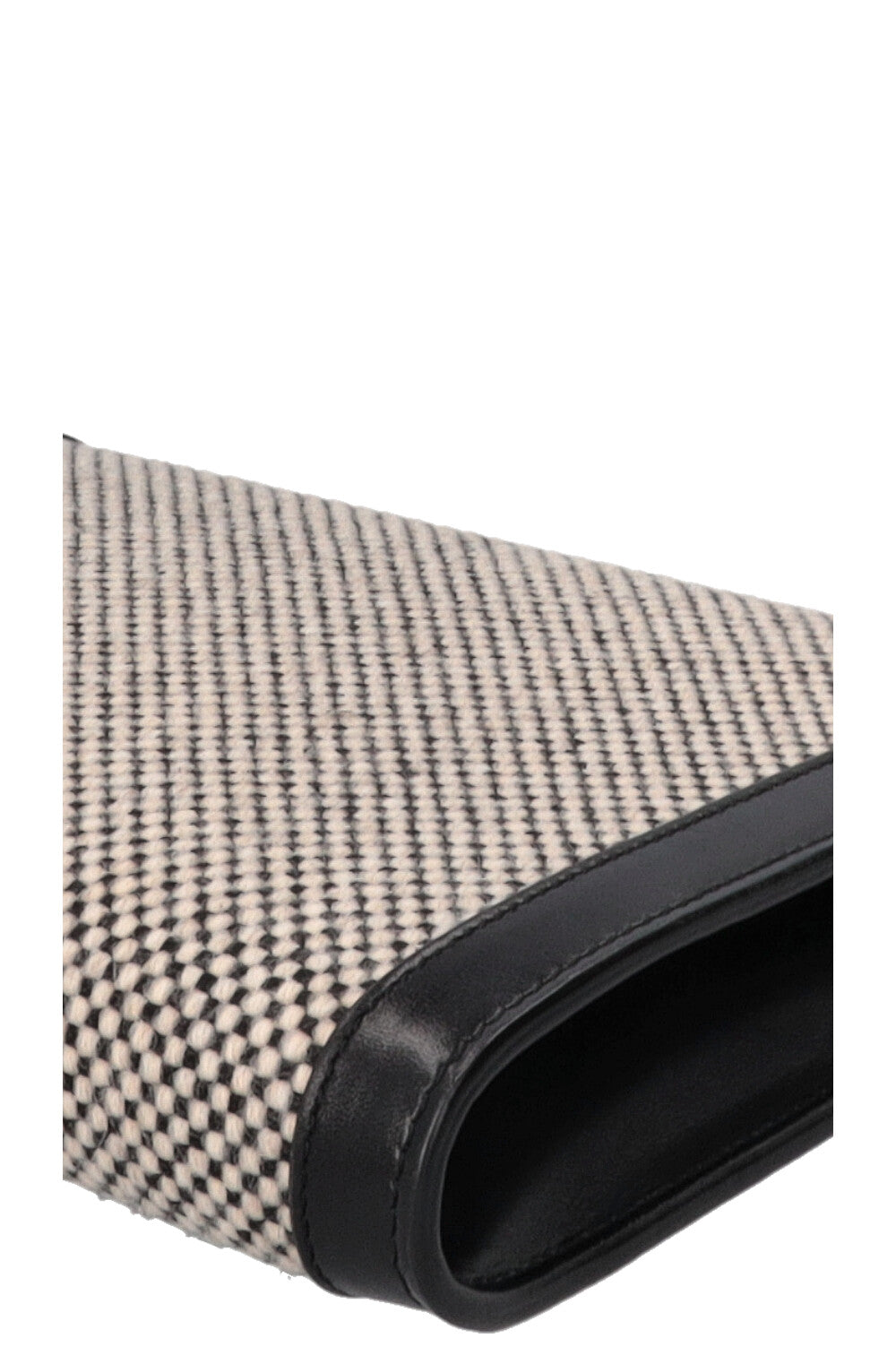 SAINT LAURENT Checkered Cassandra WOC Tweed Black