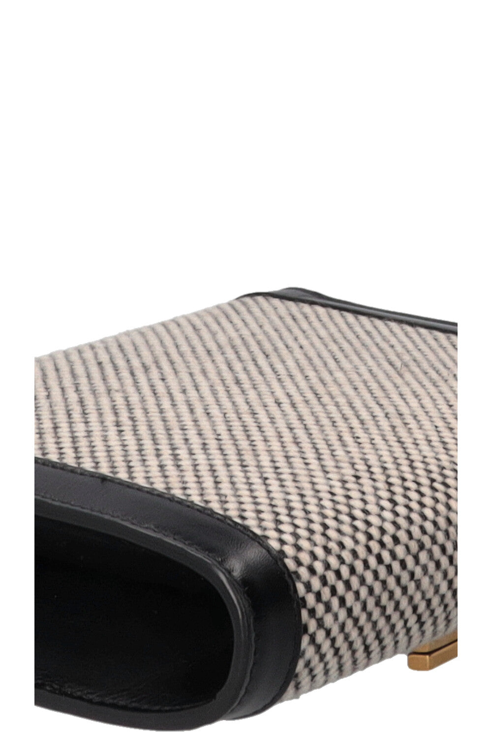 SAINT LAURENT Checkered Cassandra WOC Tweed Black