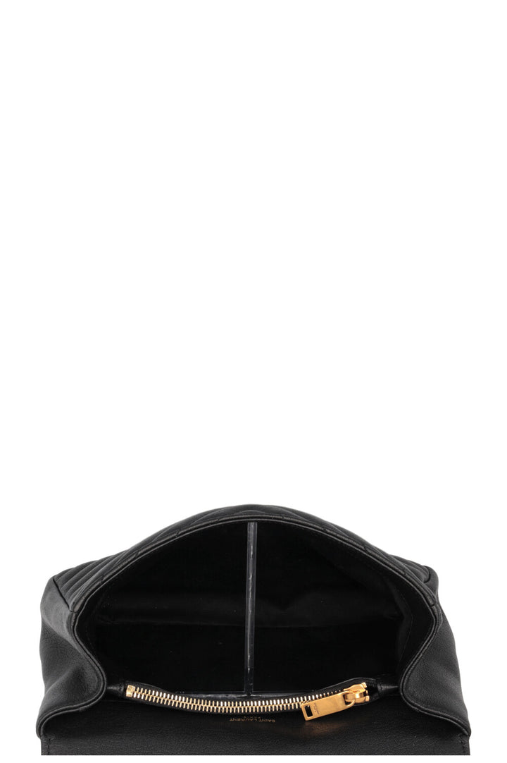 SAINT LAURENT Collège Bag Medium Leather Black
