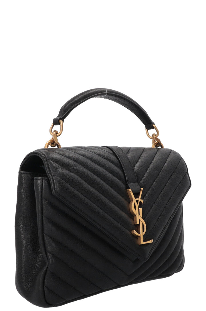 SAINT LAURENT Collège Bag Medium Leather Black