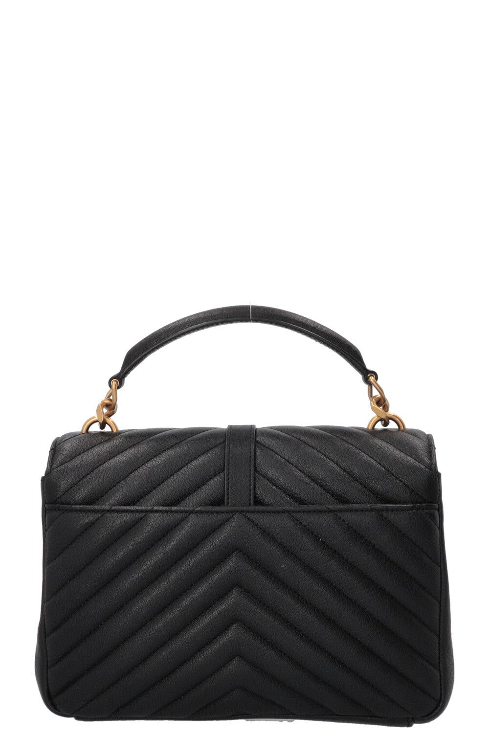 SAINT LAURENT Collège Bag Medium Leather Black