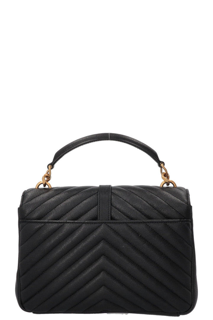 SAINT LAURENT Collège Bag Medium Leather Black