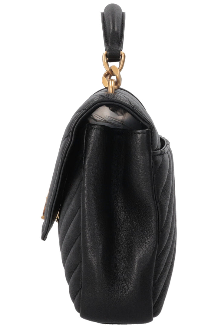 SAINT LAURENT Collège Bag Medium Leather Black