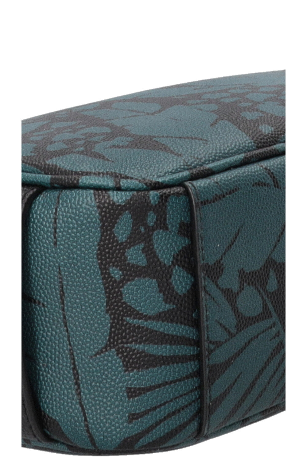 SAINT LAURENT Grain De Poudre Pochette Tropical Palm Noire