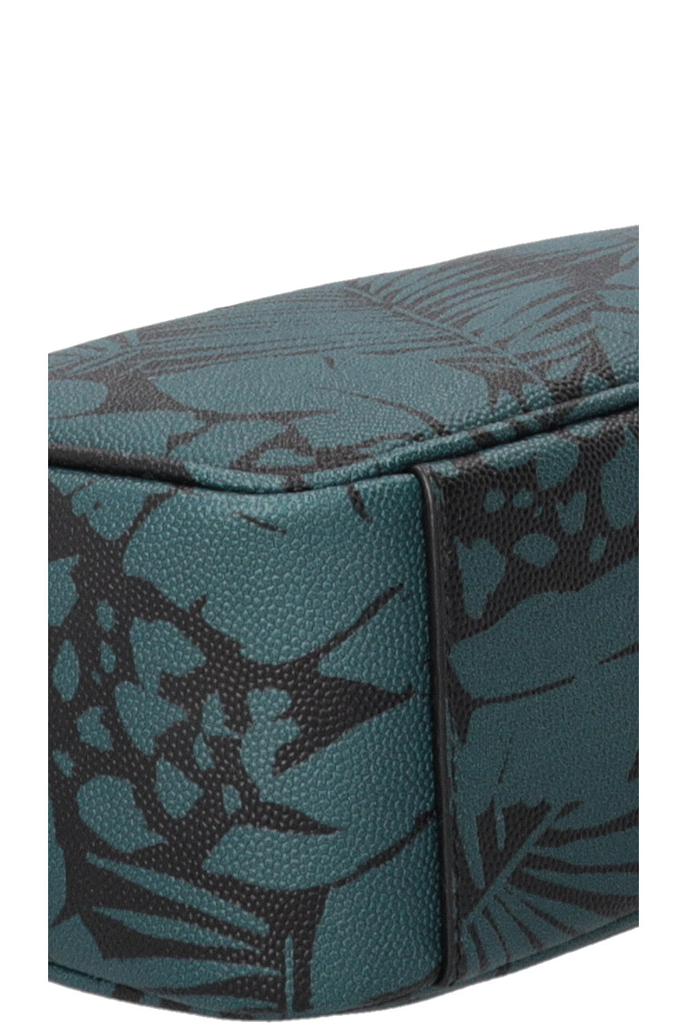 SAINT LAURENT Grain De Poudre Pochette Tropical Palm Noire