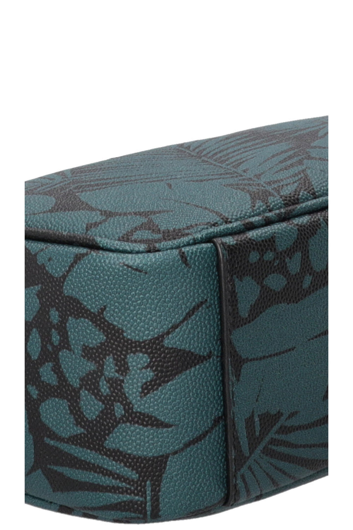 SAINT LAURENT Grain De Poudre Pochette Tropical Palm Noire