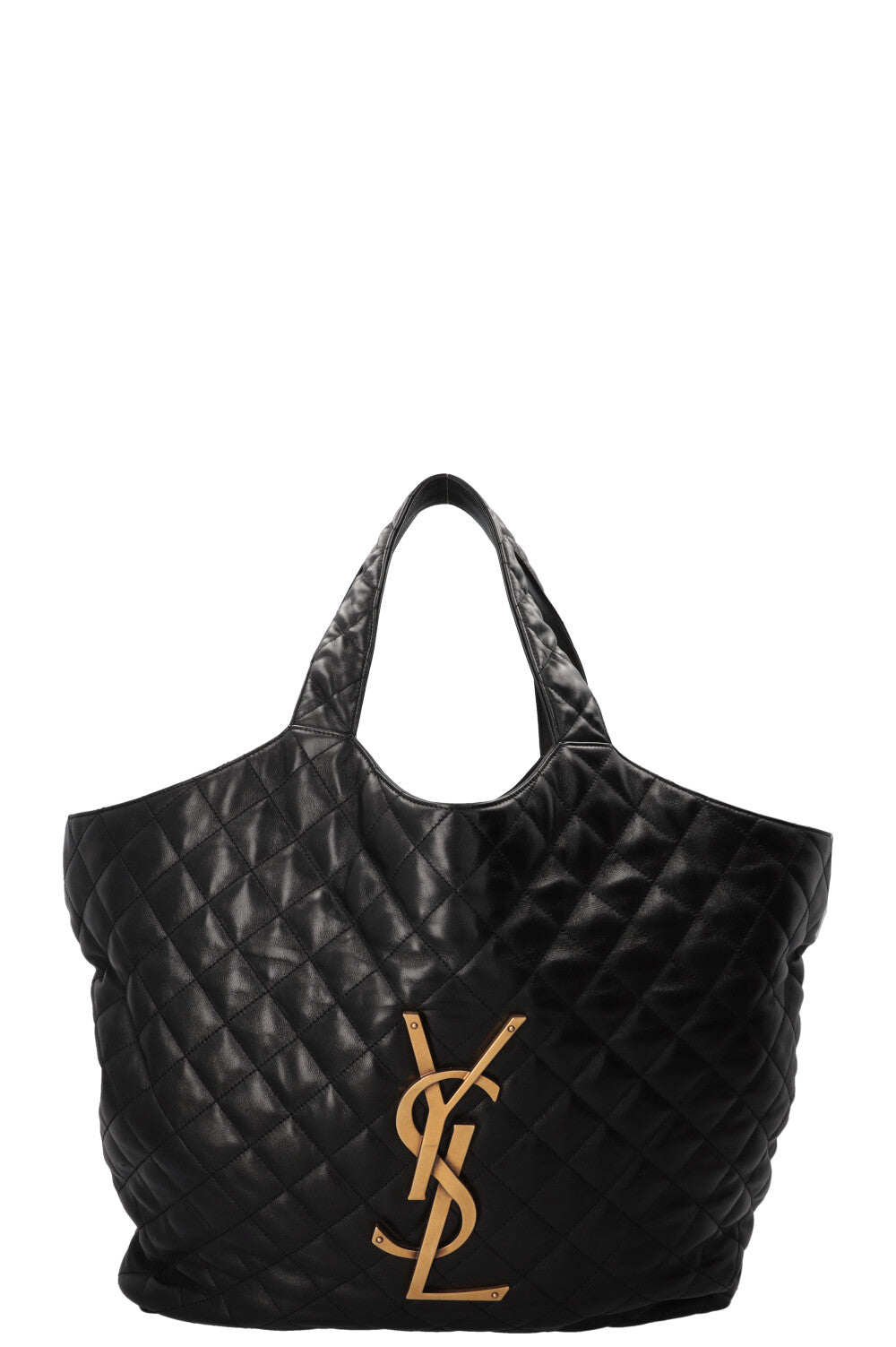 SAINT LAURENT Cabas Icare Maxi en cuir noir