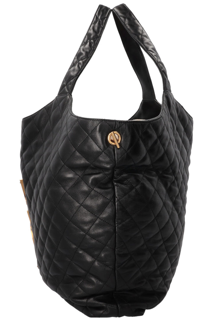 SAINT LAURENT Cabas Icare Maxi en cuir noir