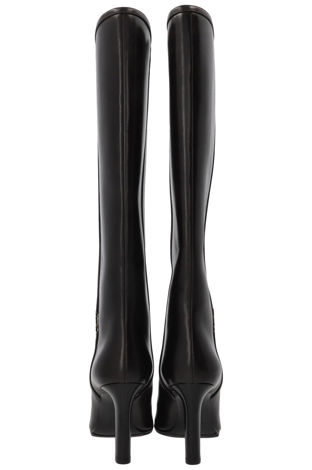 SAINT LAURENT Jane 90 Bottes Cuir Chocolat