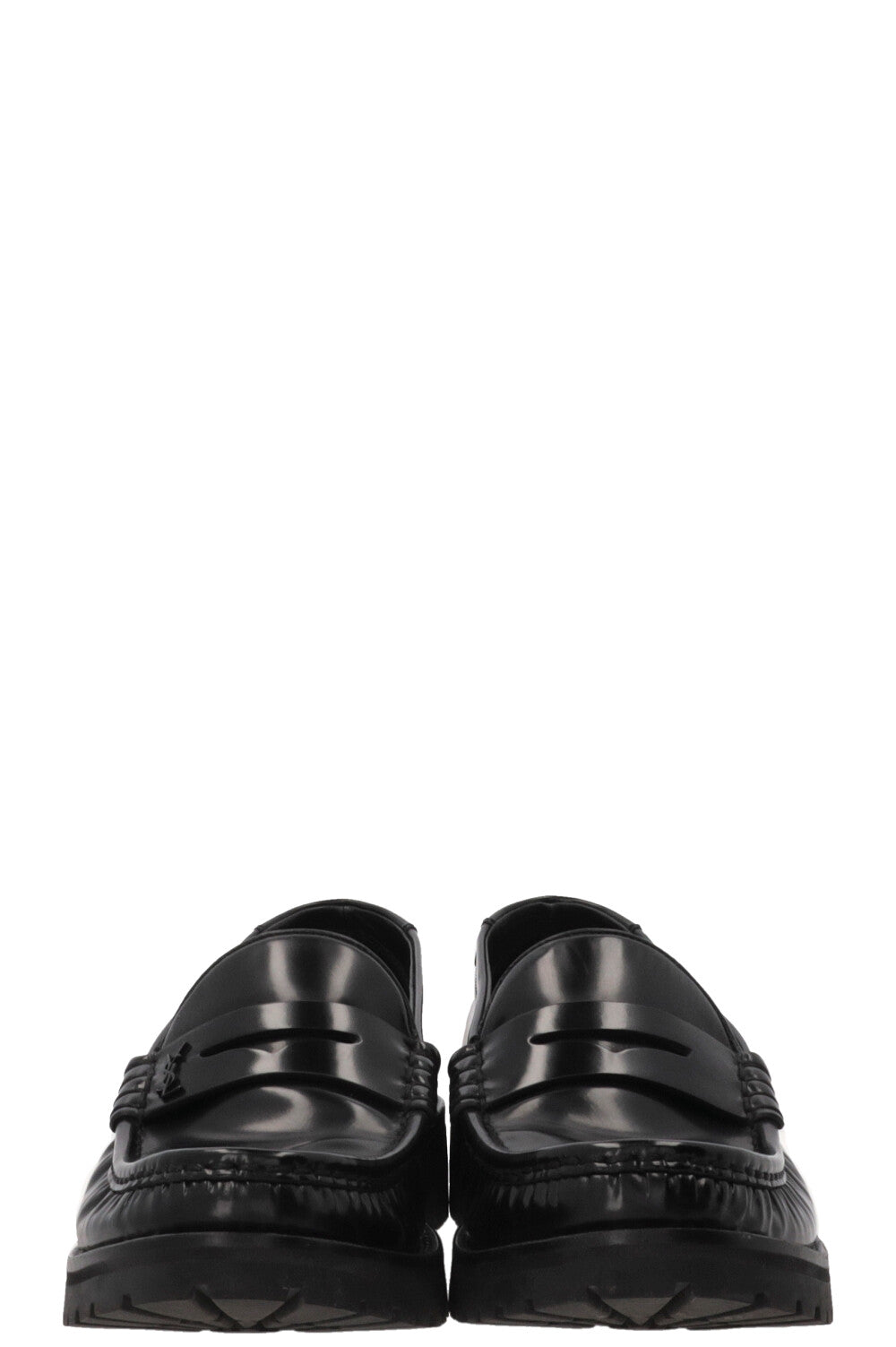 SAINT LAURENT Le Mocassin Cuir Noir