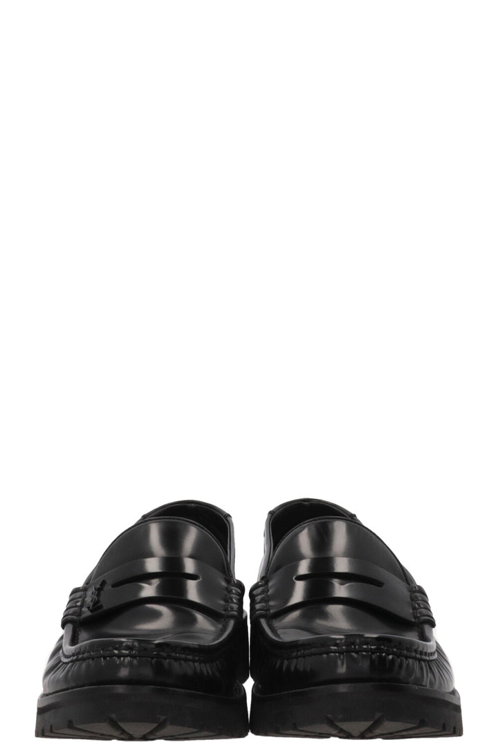 SAINT LAURENT Le Mocassin Cuir Noir