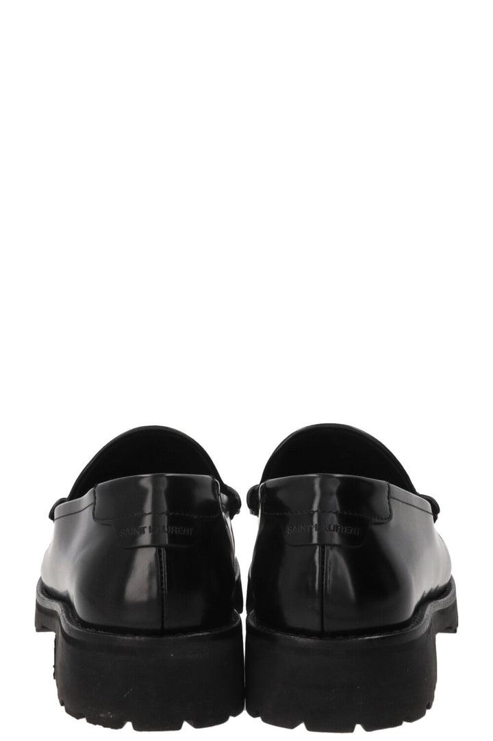 SAINT LAURENT Le Mocassin Cuir Noir