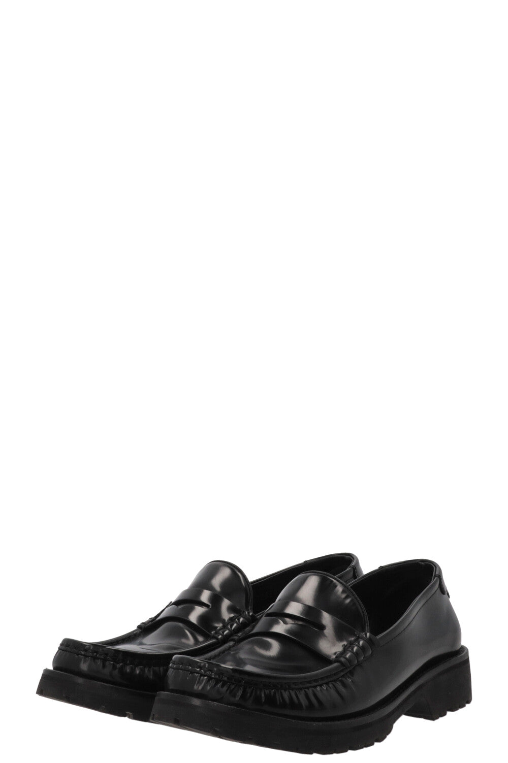 SAINT LAURENT Le Mocassin Cuir Noir