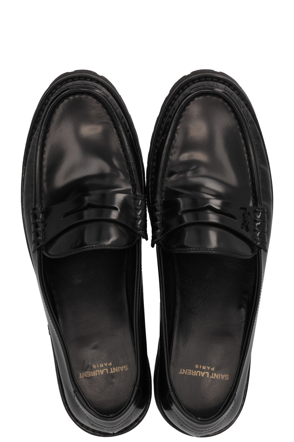 SAINT LAURENT Le Mocassin Cuir Noir
