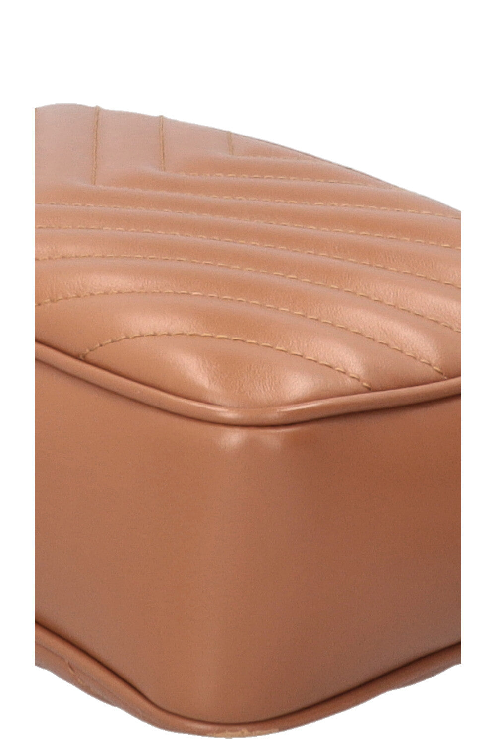 SAINT LAURENT Sac bandoulière Lou moyen en cuir de veau marron