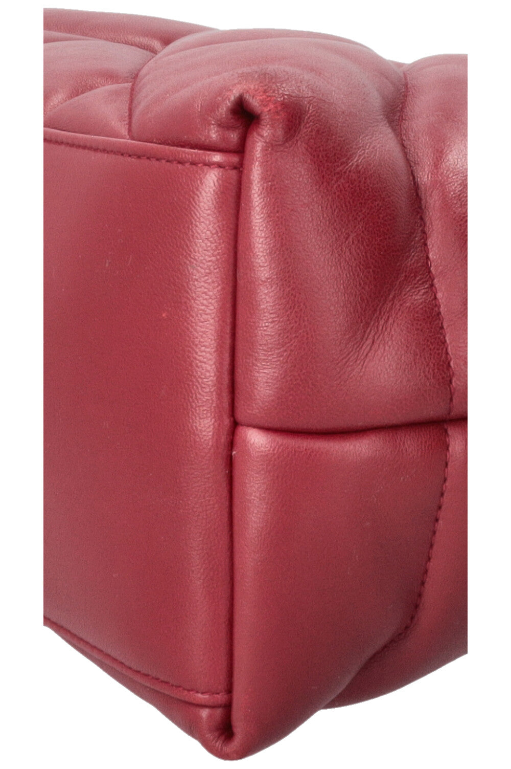 SAINT LAURENT Loulou Puffer Bag Medium Burgundy