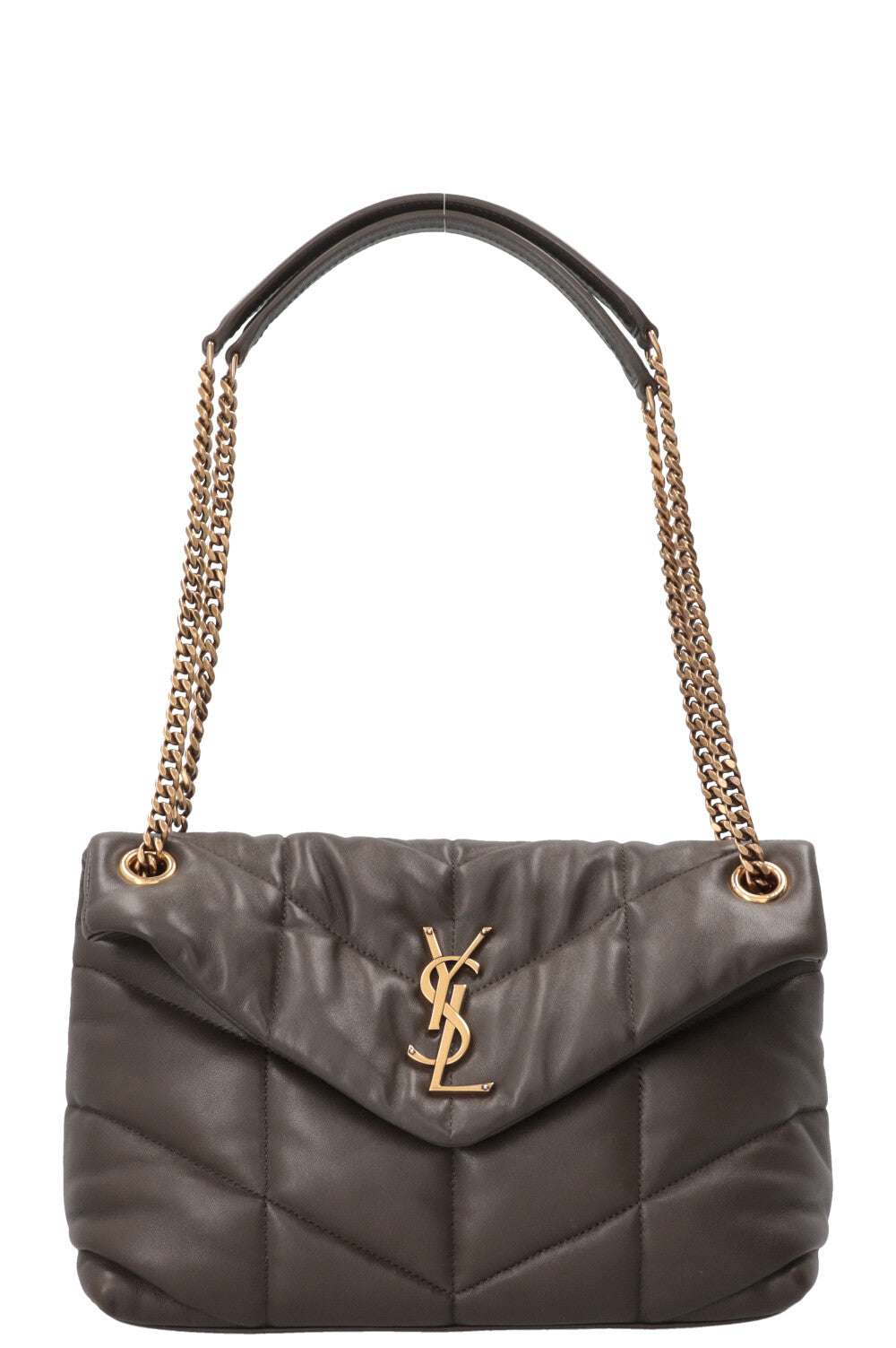SAINT LAURENT Loulou Puffer Medium Bag Light Musk