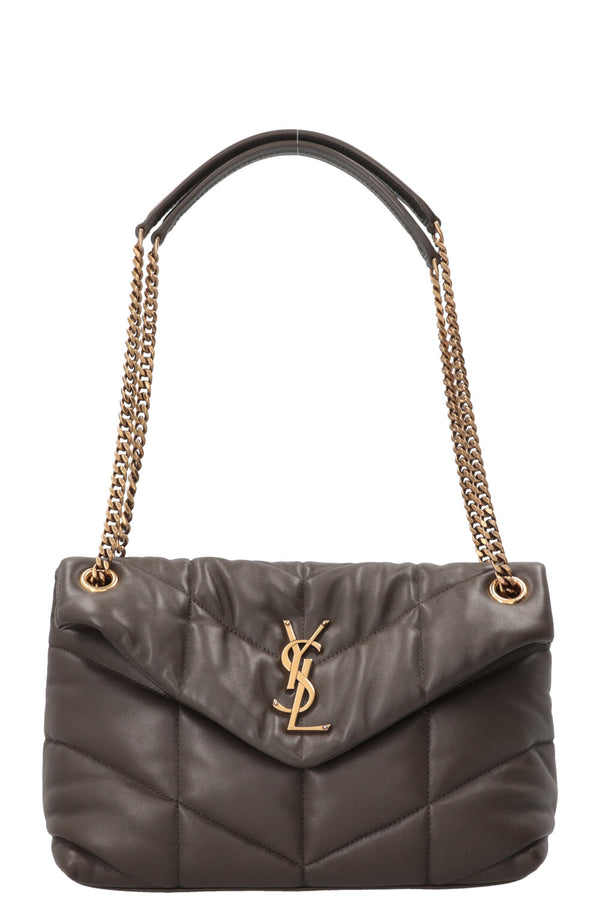 SAINT LAURENT Loulou Puffer Medium Bag Light Musk