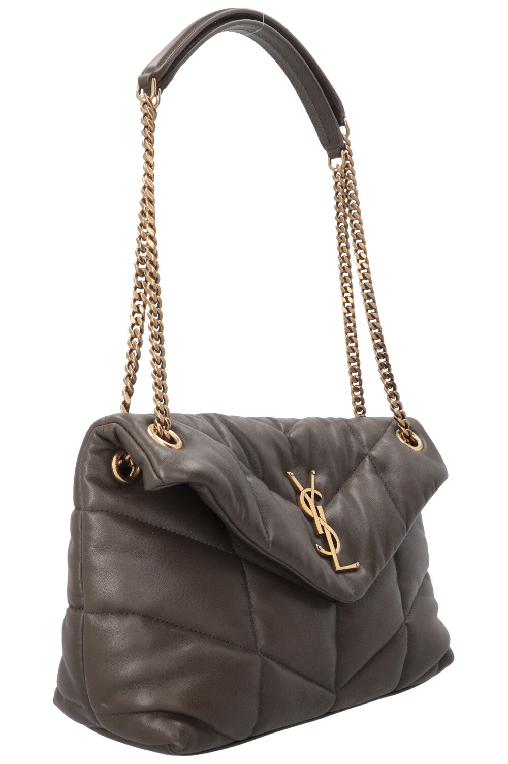 SAINT LAURENT Loulou Puffer Medium Bag Light Musk