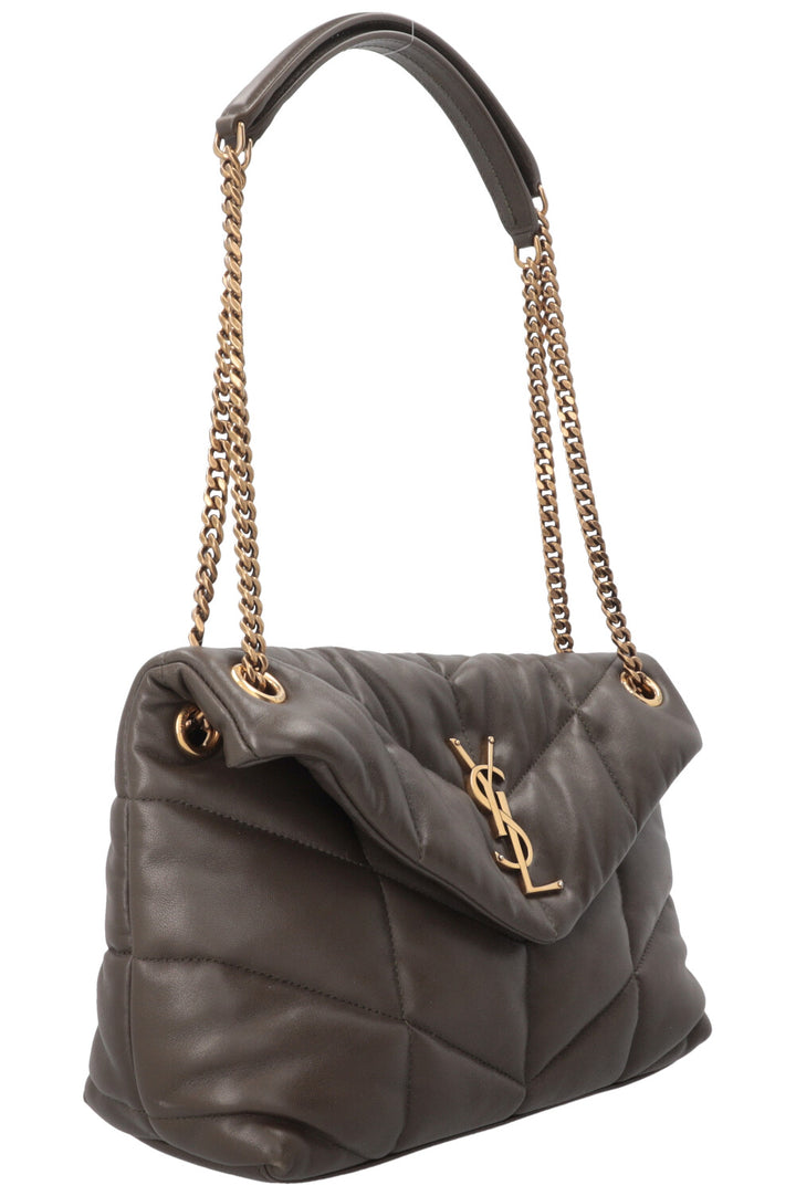 SAINT LAURENT Loulou Puffer Medium Bag Light Musk