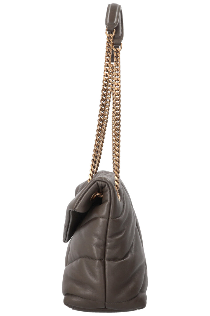 SAINT LAURENT Loulou Puffer Medium Bag Light Musk